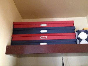 Art storage boxes for the kids